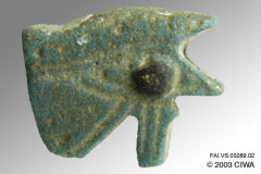 Udjat eye amulet-pendant, Dyn. 26