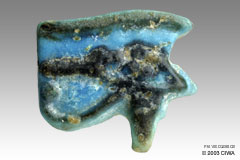 Udjat eye amulet-pendant, Dyn. 25
