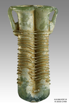 Glass khol tube, Palestine, 350-450 AD