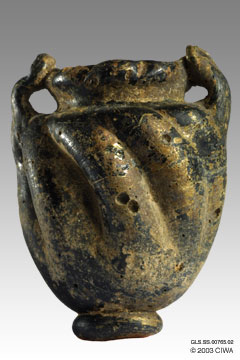 Rod-formed glass jar, Syria, 300-500 AD