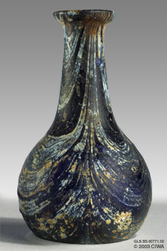 Translucent glass flask