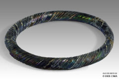 Twisted glass bracelet, 300-500 AD
