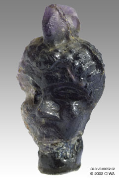 Miniature head, Carthage, 400-300 BC. 