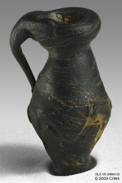 Glass jug amulet, Palestine, c. 450 AD