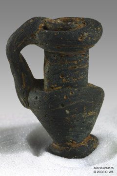 Glass jug amulet, Palestine, c. 450 AD