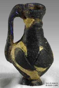 Glass jug amulet, Palestine, c. 450 AD