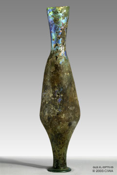 Biconical glass flask, Syria, 200-400 AD