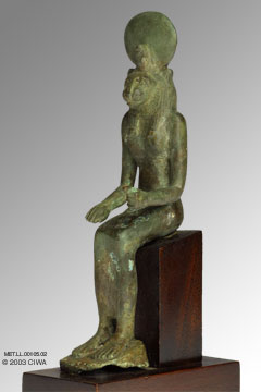 Bronze of Sakhmet seated, Dyn. 20-23