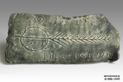 Lead weight with trade mark, 300-30 BC
