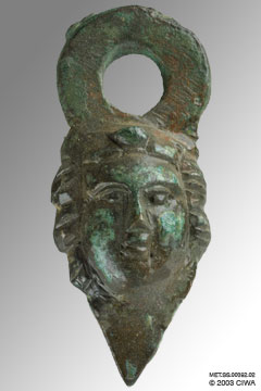 Bronze weight or plumb bob, Rome, 100-300 AD