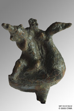 Horus-the-Child riding a swan, 304-31 BC 