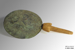 Copper and wood mirror, Dyn. 8