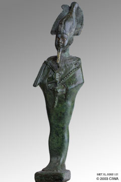Bronze of King Shabaka ? as Osiris, Dyn. 25