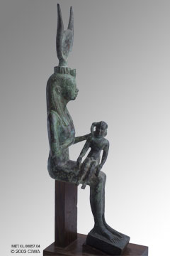Queen Isis as Isis nursing Thutmose III