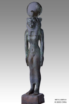 Bronze statuette of Sakhmet, Dyn. 20