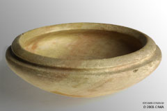 Early-dynastic alabaster bowl, 3100-2686 BC