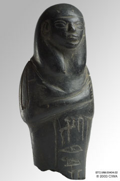 Stone shawabti of a Nubian viceroy, Dyn. 18