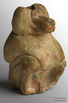 Thoth as a baboon, stone, 2700-2500 BC