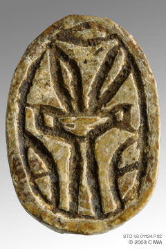 Scarab with Goddess Hathor, 1070-656 BC