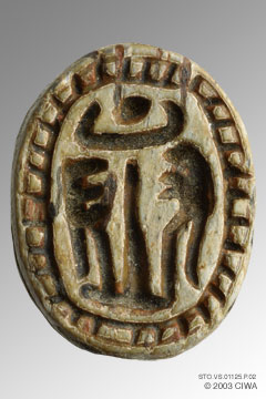 Scarab with Thot Ka Ra, Dyn. 12