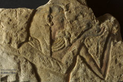 Relief of king offering small jars, Dyn. 19