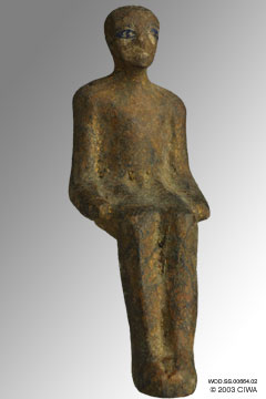 Gilded wooden statuette. Early Dynastic
