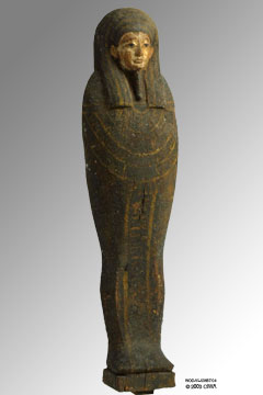 Large wooden Ka statue, Dyn. 26