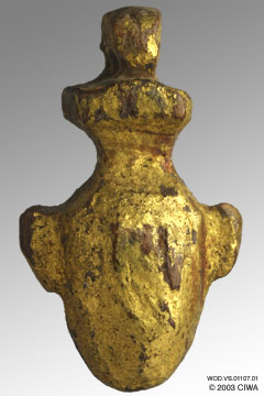 Gilded <i>ib</i>, heart amulet, Dyn.18 
