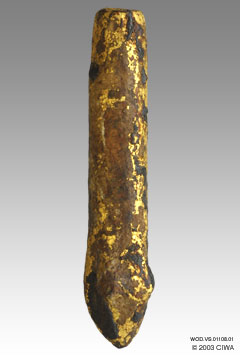 Gilded <i>mkrt</i>, snake amulet, Dyn. 18