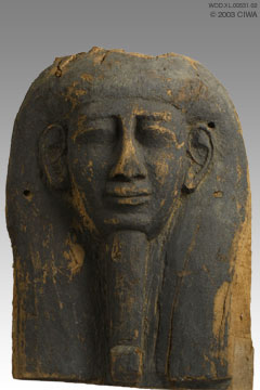Wooden sarcophagus lid, 1800-1760 BC.
