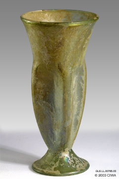 Glass beaker, Roman world, 200-500 AD