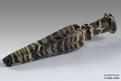 Angular glass unguentarium, c. 1350 AD