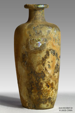 Glass unguentarium, Syria, 100-300 AD