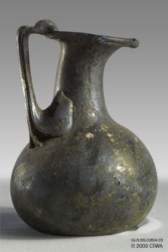 Glass oinochoe, Syria, 200-400 AD