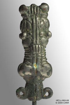 Iron pin with a silver head, Luristan, 1000 BC