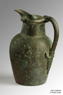 Bronze wine jug, Etruria, 700 BC