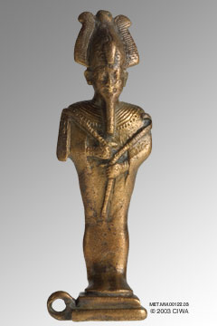 Osiris with Djed pillar on back, Dyn. 26