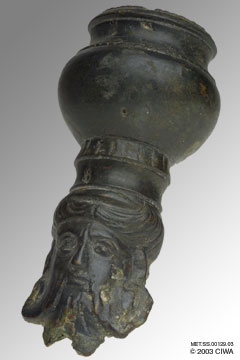 Bronze Zeus wearing kalathos, 150-30 BC