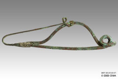 Celtic bronze fibula, La Tene, 500 BC