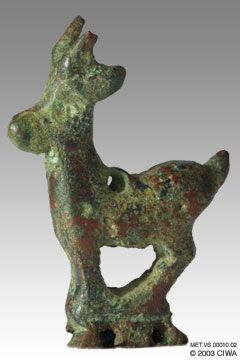 Bronze ibex, Luristan, 900-700 BC