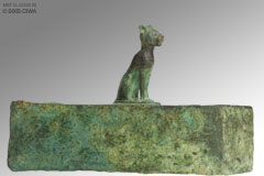 Sarcophagus for cat as Bastet, Dyn. 22