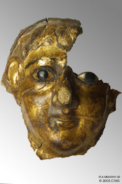 Gilded Egypto-Roman mask, Alexandria
