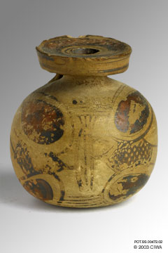 Pottery aryballos, Corinth, 700-600 BC