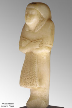 Alabaster shawabti of a noble, Dyn. 18
