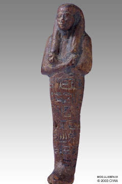 Wood shawabti of King Seti I, Dyn. 19